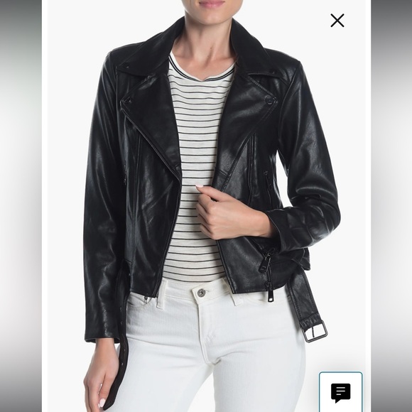 Nordstrom Eloise Faux Leather Moto Jacket NWOT - Picture 1 of 3
